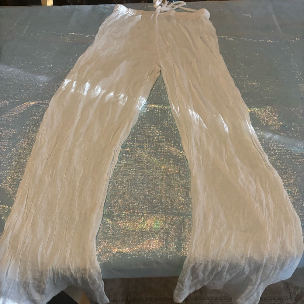 Sheer White Pants